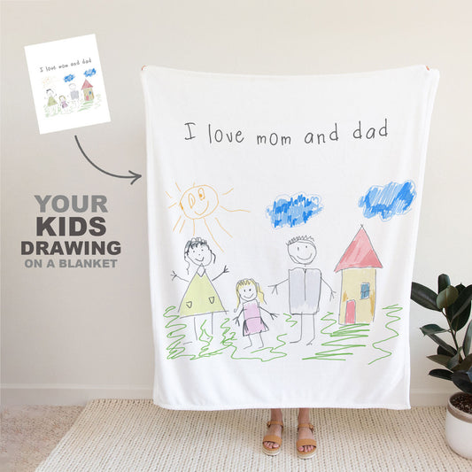 Buy Custom Childs Drawing Blanket